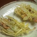 ﾏﾘﾑﾒﾚｼﾋﾟ's cooksnap of when they made さつまいも＆ごぼう＆たまねぎ＆干し海老＆青海苔のかき揚げ.
