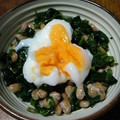 姉ぶた's cooksnap of when they made ほうれん草の納豆和えには半熟たまご☆.