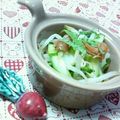 キョク's cooksnap of when they made もやしとキュウリの梅和え.