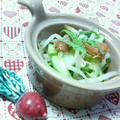 キョク's cooksnap of when they made もやしとキュウリの梅和え.