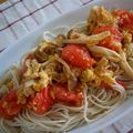 ピンクのたまご's cooksnap of when they made トマトと玉子のぶっかけ素麺.