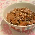 ちょびーす's cooksnap of when they made №２０　人参の皮でエコヘルシー鶏そぼ丼.