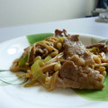 morgen08's cooksnap of when they made 豚とえのきのオイスターソース炒め。.