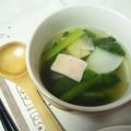 ハル菓子パン's cooksnap of when they made 小松菜とベーコンのにんにくスープ.