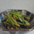 芋の葉's cooksnap of when they made かぶの葉と油あげのお惣菜.