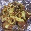 まーうー's cooksnap of when they made 里芋の味噌マヨ焼き.