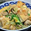 スクラッチ６６'s cooksnap of when they made チンゲン菜としめじの卵とじ丼.