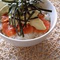 Lantana's cooksnap of when they made お家カフェ☆梅マヨアボカドマグロ丼.