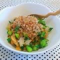 つつくみ's cooksnap of when they made 節約ランチ★大根葉と鰹節のカルシウム炒飯.