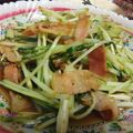 dめぐb's cooksnap of when they made 水菜とベーコンのポン酢炒め.