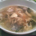 ミロ97's cooksnap of when they made 鶏皮とわかめの卵とじスープ.