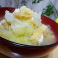 まきといん's cooksnap of when they made 春キャベツと揚げのみそ汁.