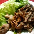 羽尼うに's cooksnap of when they made 豚肉☆大葉にんにく醤油マスタードソース.
