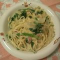 ららゆき's cooksnap of when they made ﾍﾞｰｺﾝとﾎｳﾚﾝｿｳのクリームスパ.