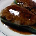 はちのすけ♪'s cooksnap of when they made 簡単！ピーマン肉詰めの甘酢あんかけ.