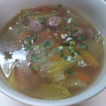 はにぉ's cooksnap of when they made 白菜とソーセージの中華風スープ♪.