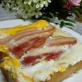 yoppy123456789's cooksnap of when they made ぱぱっと朝ごはん＊ベーコンエッグパン.