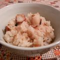 rie-tin's cooksnap of when they made うめとたこご飯.