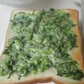 CoffeeCoco's cooksnap of when they made 大根葉が旨っ緑鮮やかグリーントースト.