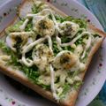 ３びきの子ぶたのまま's cooksnap of when they made キャベたま＊マヨトースト.