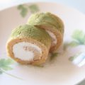 ニコニコ笑顔's cooksnap of when they made 栗ときな粉のロールケーキ.