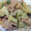 まちゃのママ's cooksnap of when they made 豚バラとキャベツのさっぱり中華炒め.