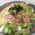 CoffeeCoco's cooksnap of when they made 和のＢＬＴ♡カルボナーラ風パスタ♪.