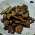 kisaragicats's cooksnap of when they made 豚の生姜焼き✾サクサクれんこんのっけ.