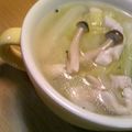 タナカ１９５'s cooksnap of when they made 簡単！やわらか鶏胸肉の白菜スープ.