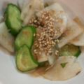 ﾁﾛﾘﾛ's cooksnap of when they made 大根ときゅうりの白だし梅和え.