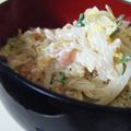 キャシーキャサリン's cooksnap of when they made もやしと梅のガラマヨ和えv.