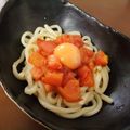 クルミ☆'s cooksnap of when they made ぶっかけトマト　黄身も添えて.
