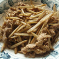 セルくん's cooksnap of when they made 牛蒡と豚肉の柚子胡椒炒め.