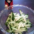 櫻井愛's cooksnap of when they made レシピなし！さきいかとキュウリ和えるだけ.