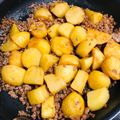 ミッキーこむぎ's cooksnap of when they made 不器用じゃがいもとひき肉のピリ辛炒め.