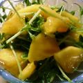 maruru-nn's cooksnap of when they made 柿と豆苗のさっぱりサラダ❀(水菜でも○).