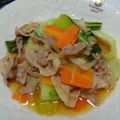 波波子's cooksnap of when they made 豚肉とちんげんさい炒め.