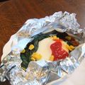SYNDY's cooksnap of when they made ハムエッグ☆のホイル蒸し.