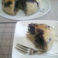 奈緒.'s cooksnap of when they made 炊飯器 de cafe風ブルーベリーとバナナのケーキ.