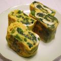 sakuni's cooksnap of when they made ほうれん草入り☆卵焼き.