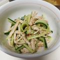 クックE662AA☆'s cooksnap of when they made 鶏むね肉ときゅうりの棒々鶏風和え.
