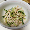 クックE662AA☆'s cooksnap of when they made 鶏むね肉ときゅうりの棒々鶏風和え.