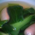 CS555's cooksnap of when they made チンゲン菜とベーコンのスープ.