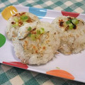 chokomi513's cooksnap of when they made 残りごはんとちりめんじゃこのおやき.