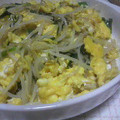 にゃゆ's cooksnap of when they made もやし・にら・卵炒め.