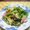 たいざぶろう's cooksnap of when they made 小松菜 ベーコン しめじの炒め物.