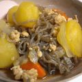 でかおちば's cooksnap of when they made しょうがたっぷり！ひき肉の肉じゃが.