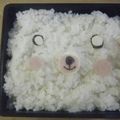 3姉妹ちゃんママ's cooksnap of when they made キャラ弁　しろくまちゃん.