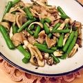 ルリナ's cooksnap of when they made 舞茸といんげんのシンプル塩炒め.