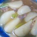 ともっぺ２９'s cooksnap of when they made かぶの鶏そぼろあんかけ.